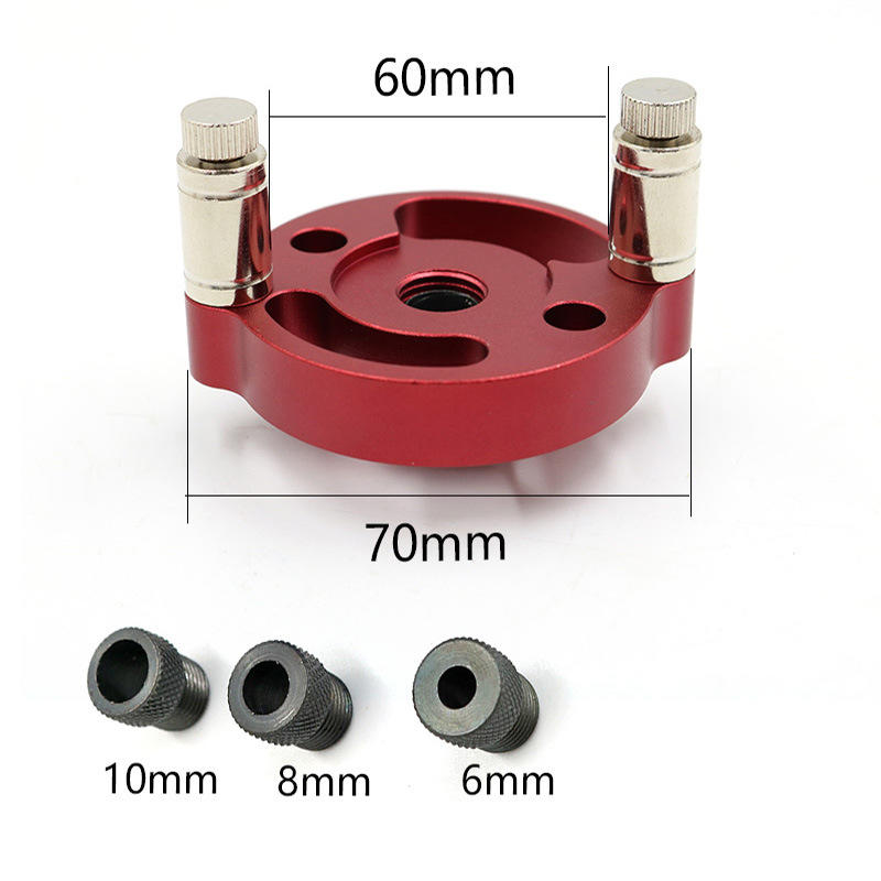 Dưỡng khoan chốt gỗ tự định tâm 6/8/10mm cho thợ mộc
