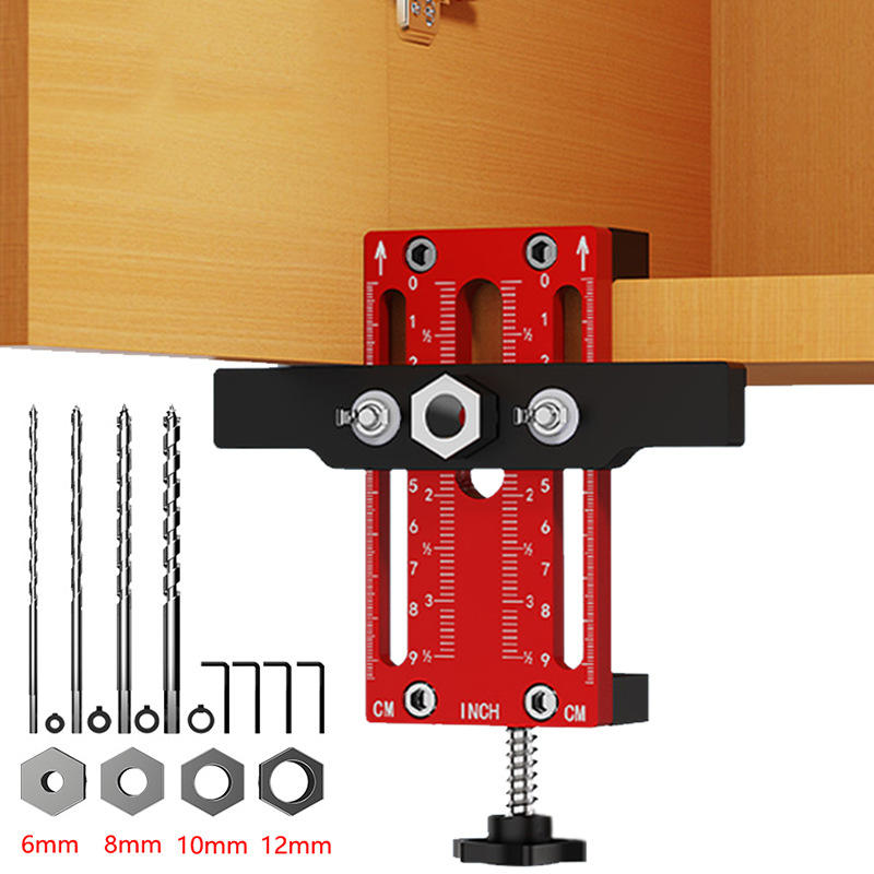 Dụng cụ định vị khoan và kẹp lắp đặt cửa tủ