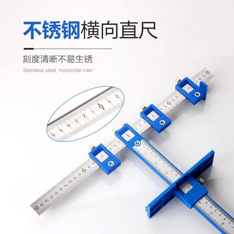 Dụng cụ định vị khoan lỗ tay nắm tủ gỗ tiện lợi