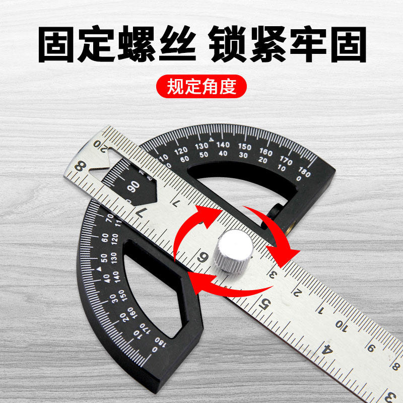 Thước đo góc làm gỗ độ chính xác cao có vạch chia