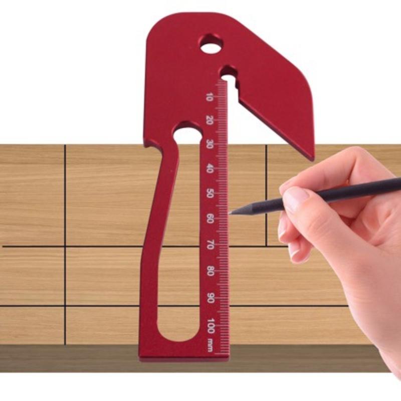 Thước Đo Tâm 45 Độ Bằng Hợp Kim Nhôm Cho Thợ Mộc