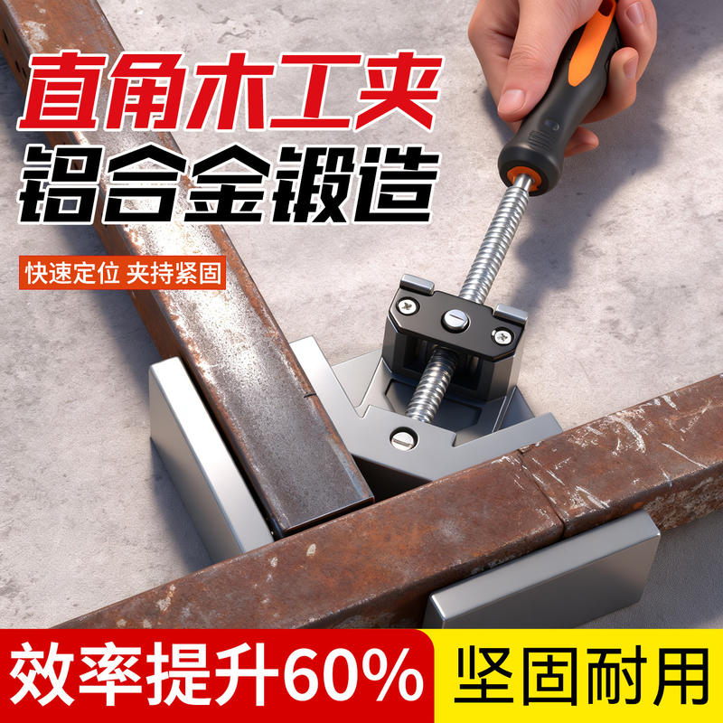 Kẹp góc vuông 90 độ bằng hợp kim nhôm cho thợ mộc