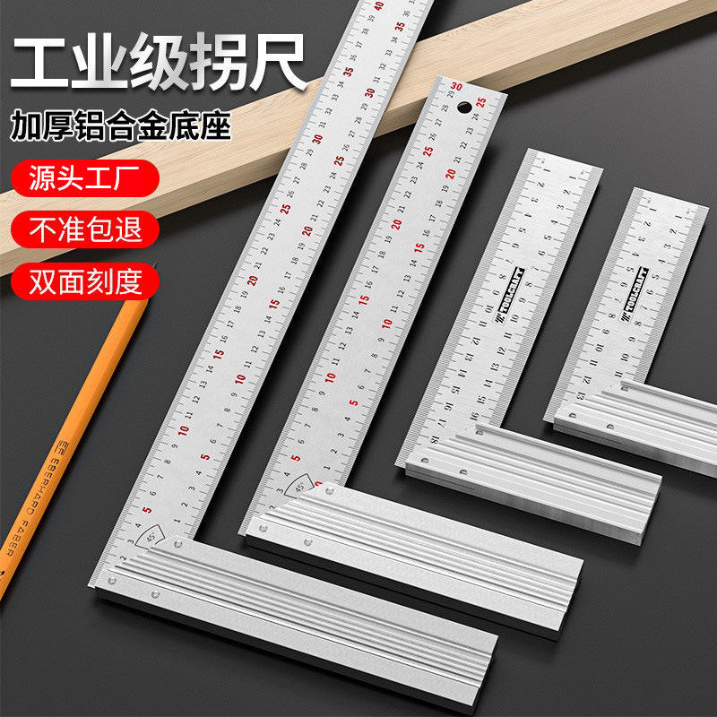 Thước Vuông Hợp Kim Nhôm Chính Xác Cao Cho Thợ Mộc