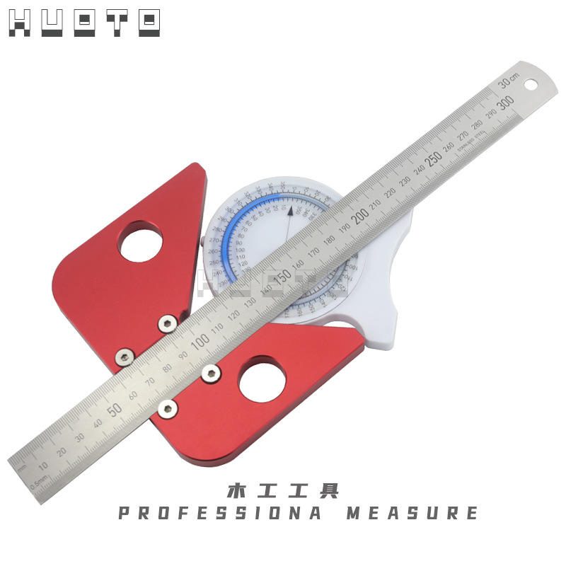 Thước Đo Tâm Gỗ 45 Độ Thước Vạch Đường Trung Tâm